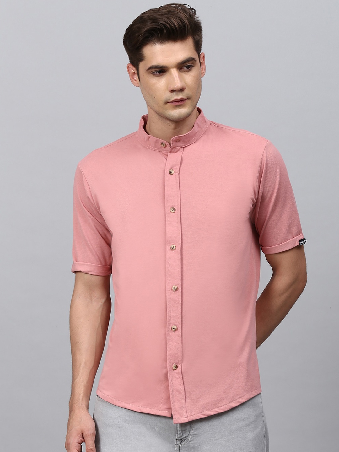 

Campus Sutra Men Maroon Opaque Casual Shirt