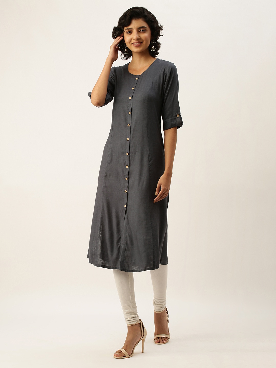 

ZOLA Women Grey Kurta