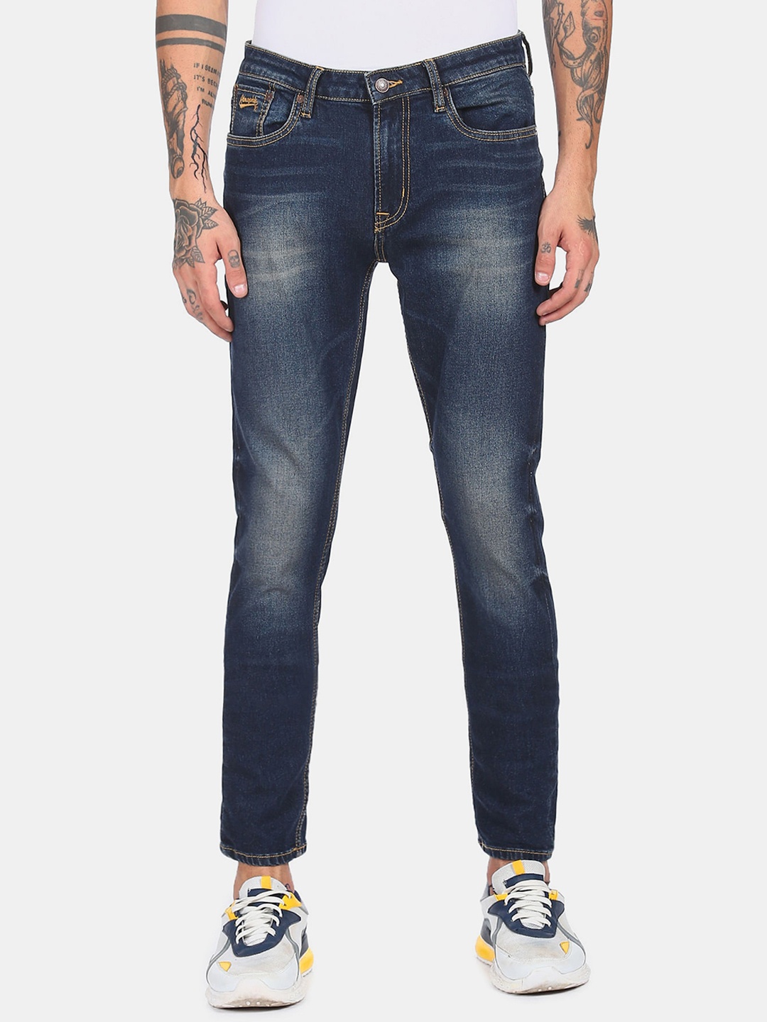 

Aeropostale Men Blue Super Skinny Fit Heavy Fade Jeans