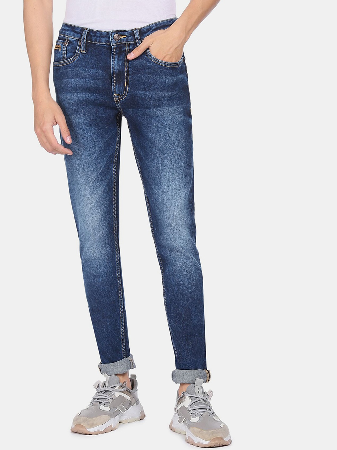 

Aeropostale Men Blue Super Skinny Fit Heavy Fade Jeans
