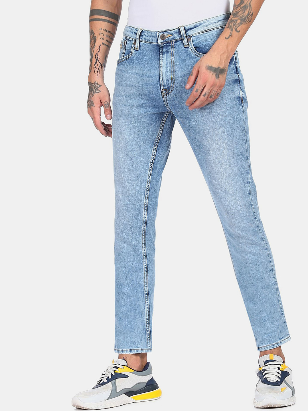 

Aeropostale Men Blue Super Skinny Fit Heavy Fade Jeans