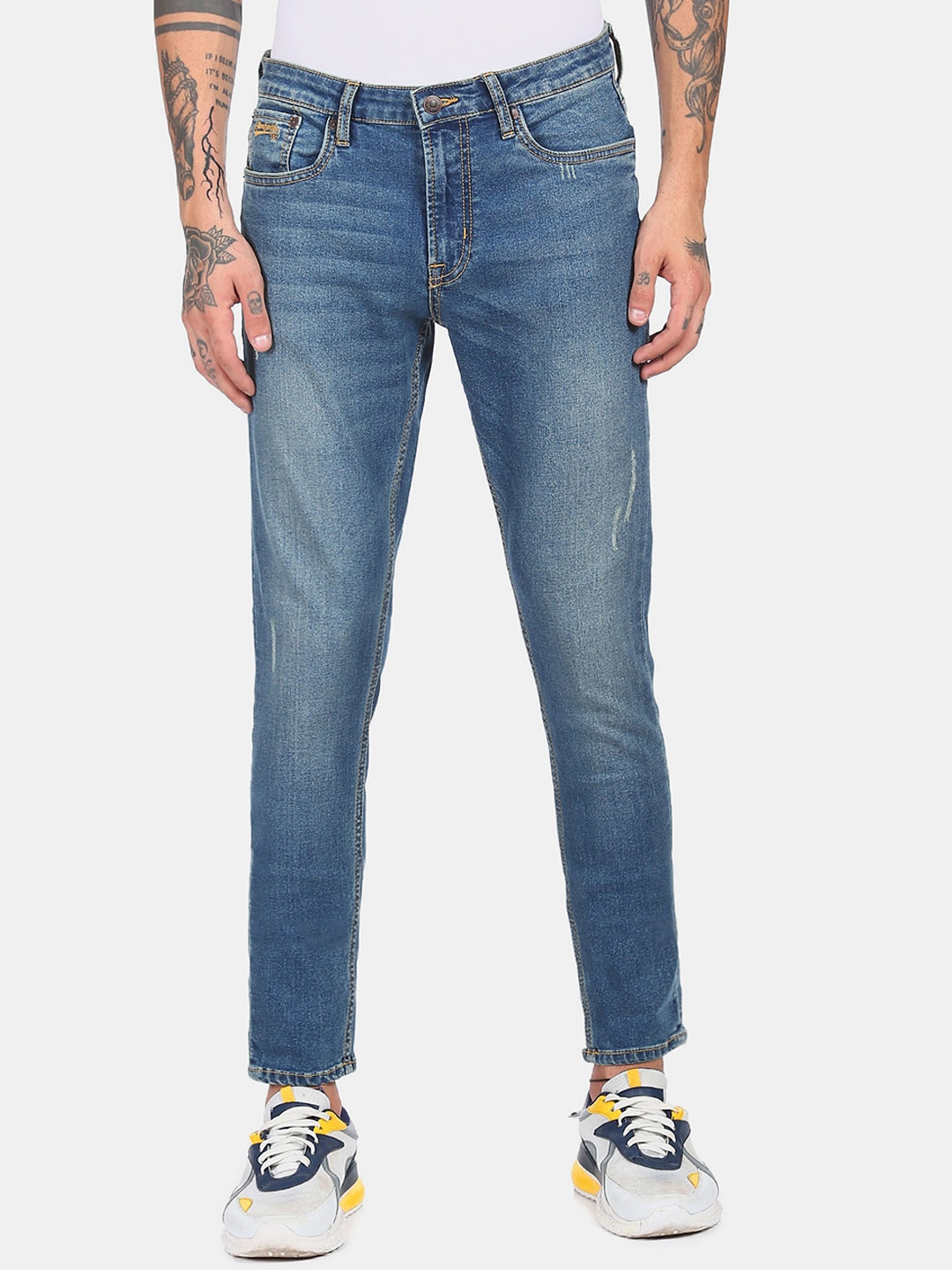 

Aeropostale Men Blue Super Skinny Fit Heavy Fade Jeans