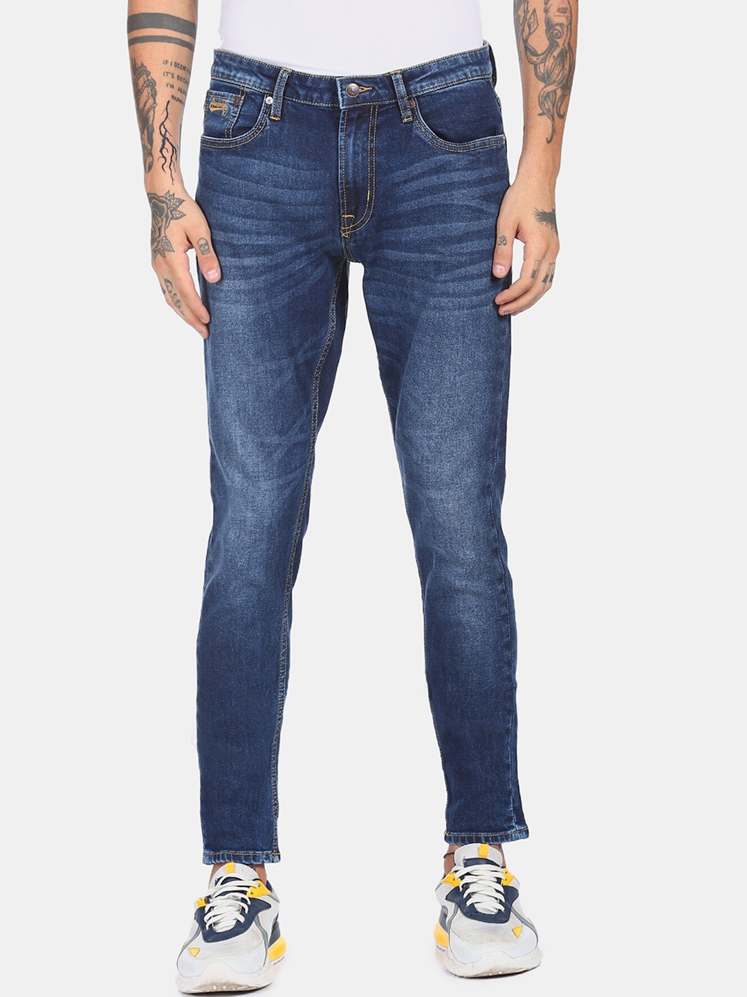 

Aeropostale Men Blue Super Skinny Fit Heavy Fade Jeans