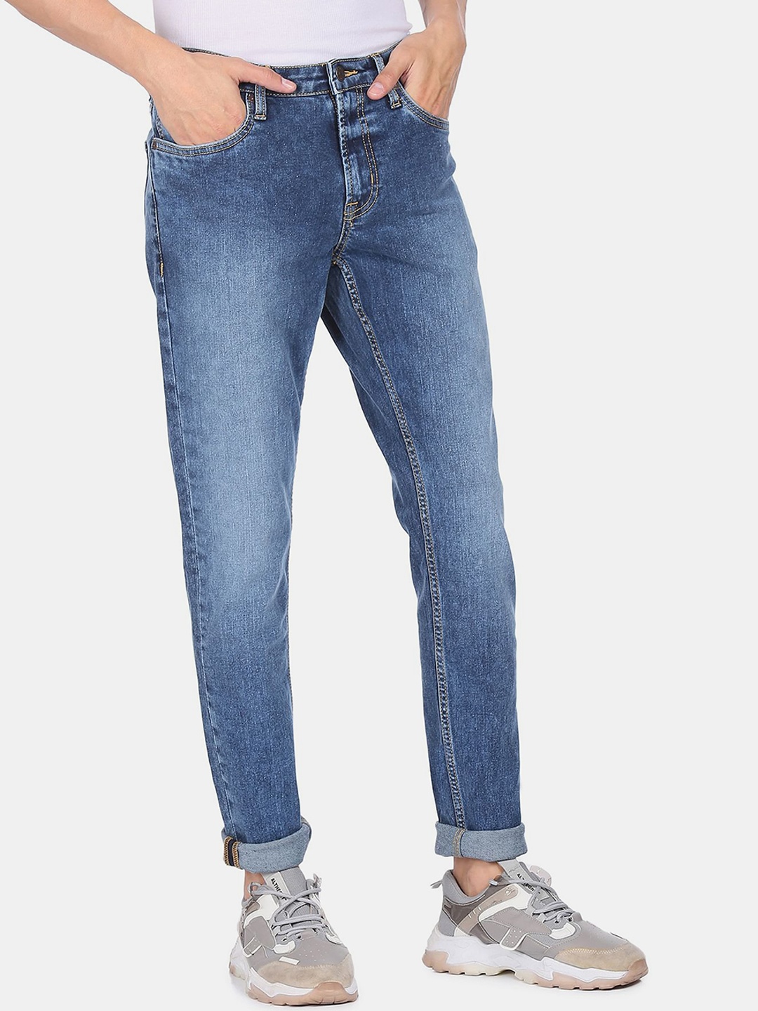 

Aeropostale Men Blue Super Skinny Fit Heavy Fade Jeans
