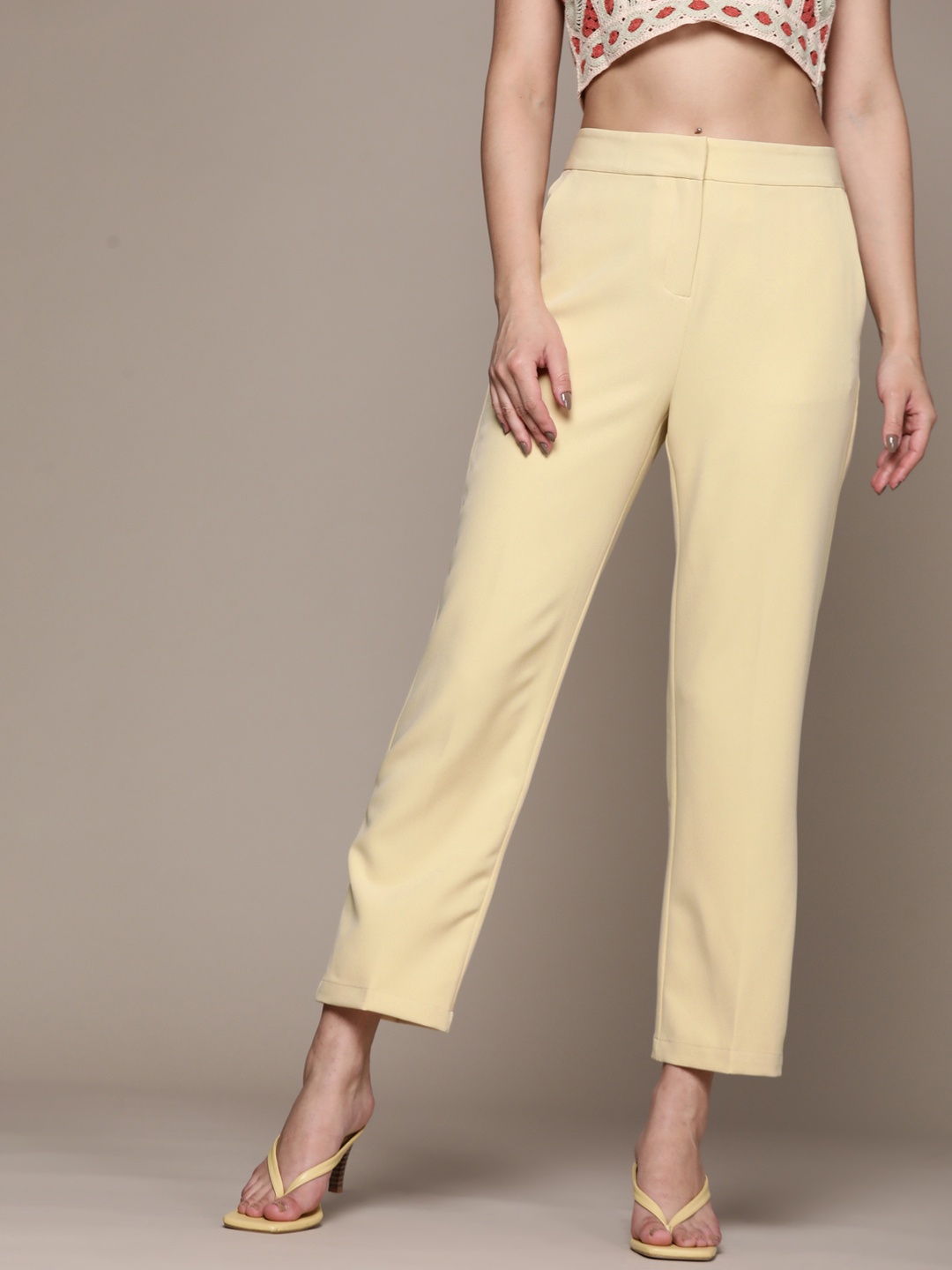 

Ritu Kumar Women Beige Trousers