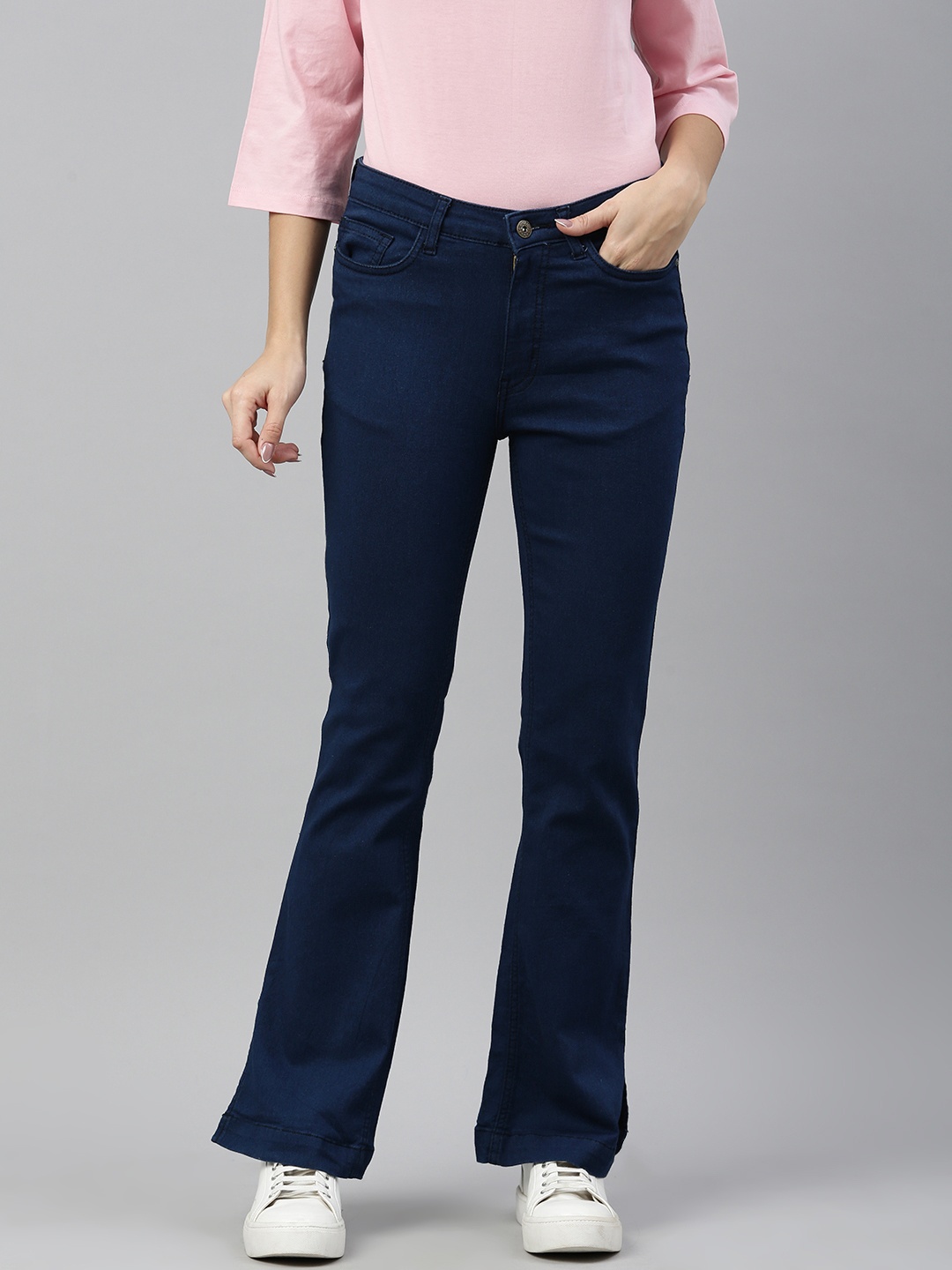 

abof Women Navy Blue Slim Fit Stretchable Jeans