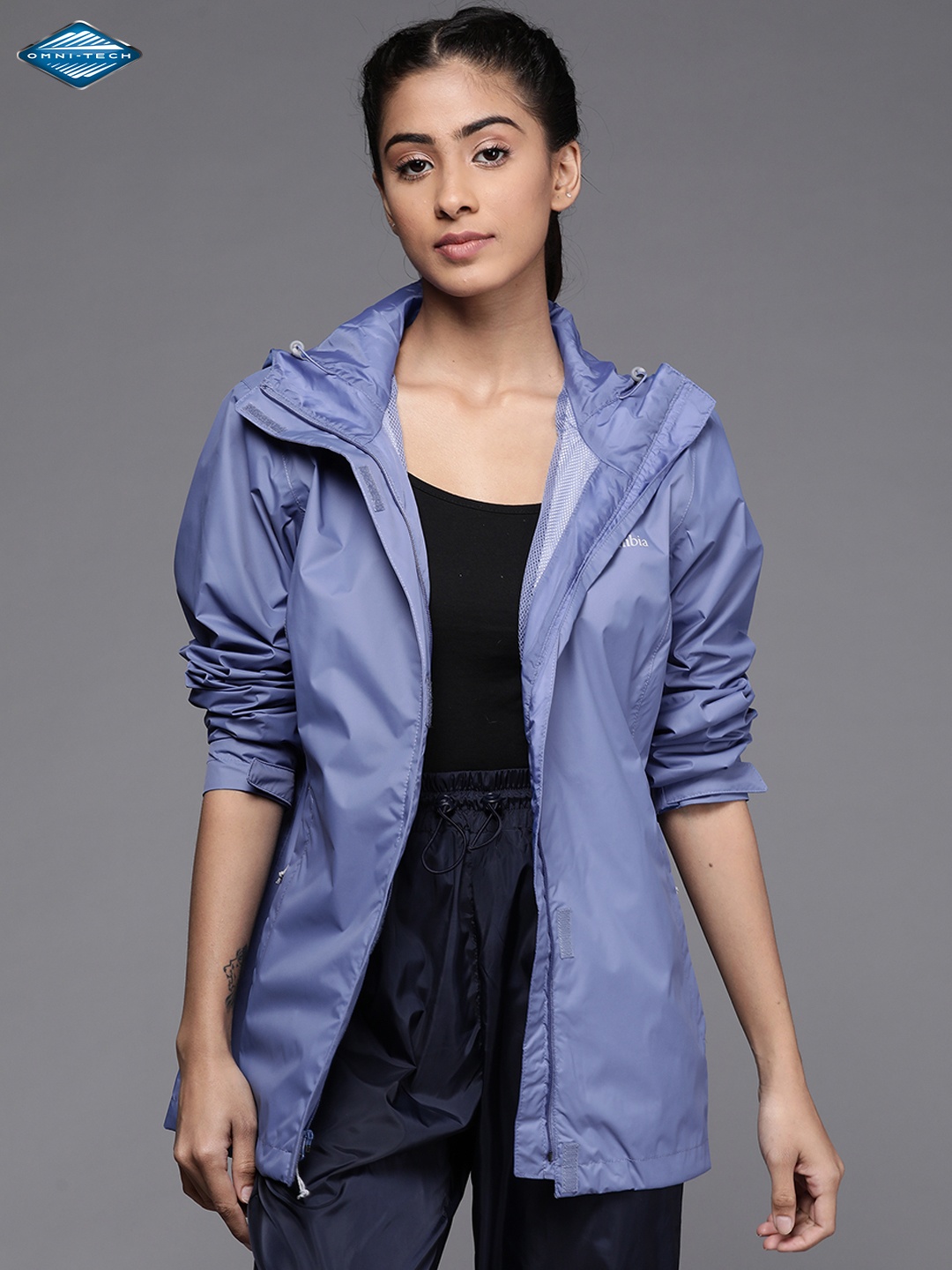 

Columbia Women Blue Arcadia II Omni Heat Infinity Rain Jacket