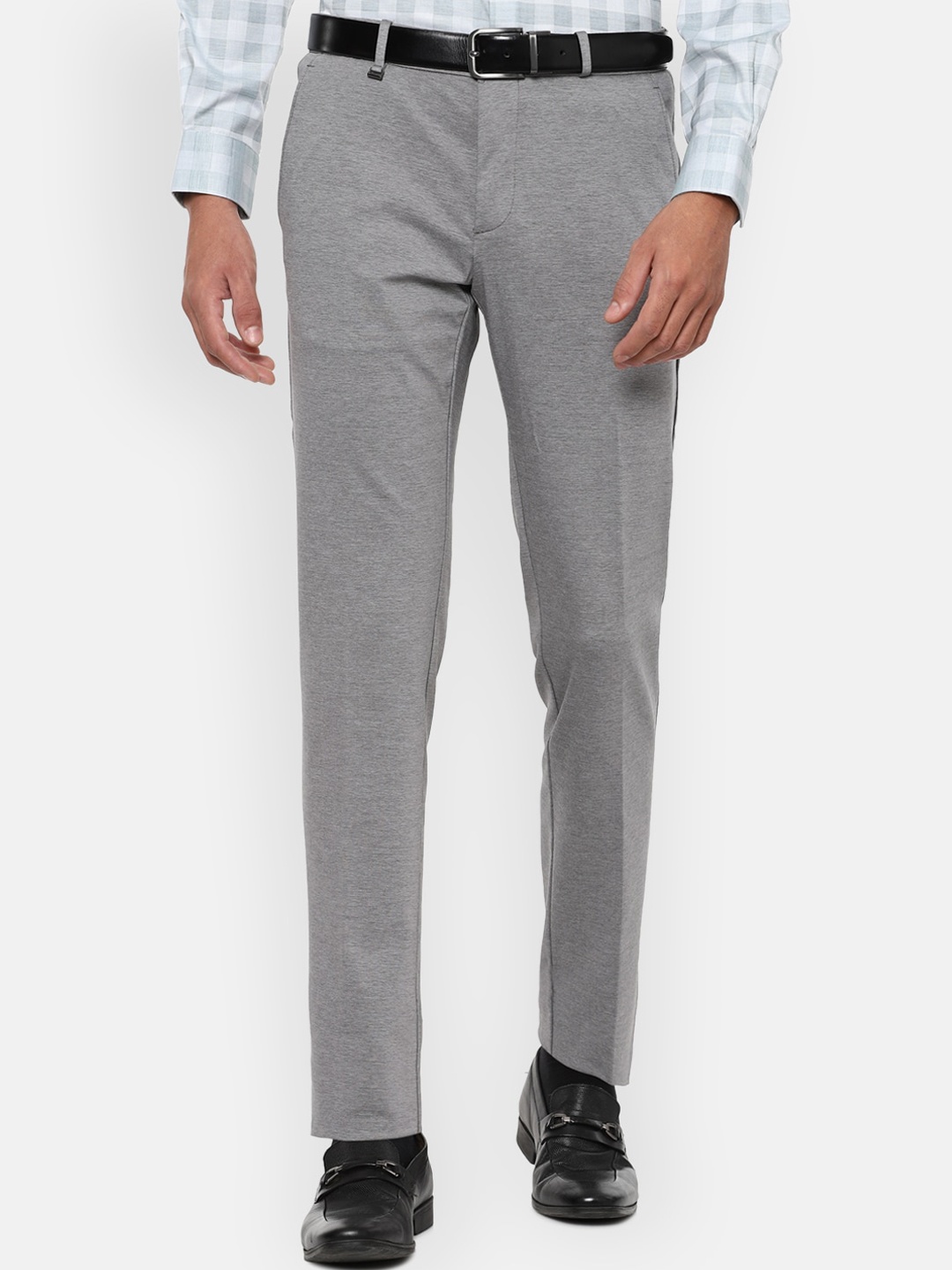 

Van Heusen Men Grey Slim Fit Formal Trousers
