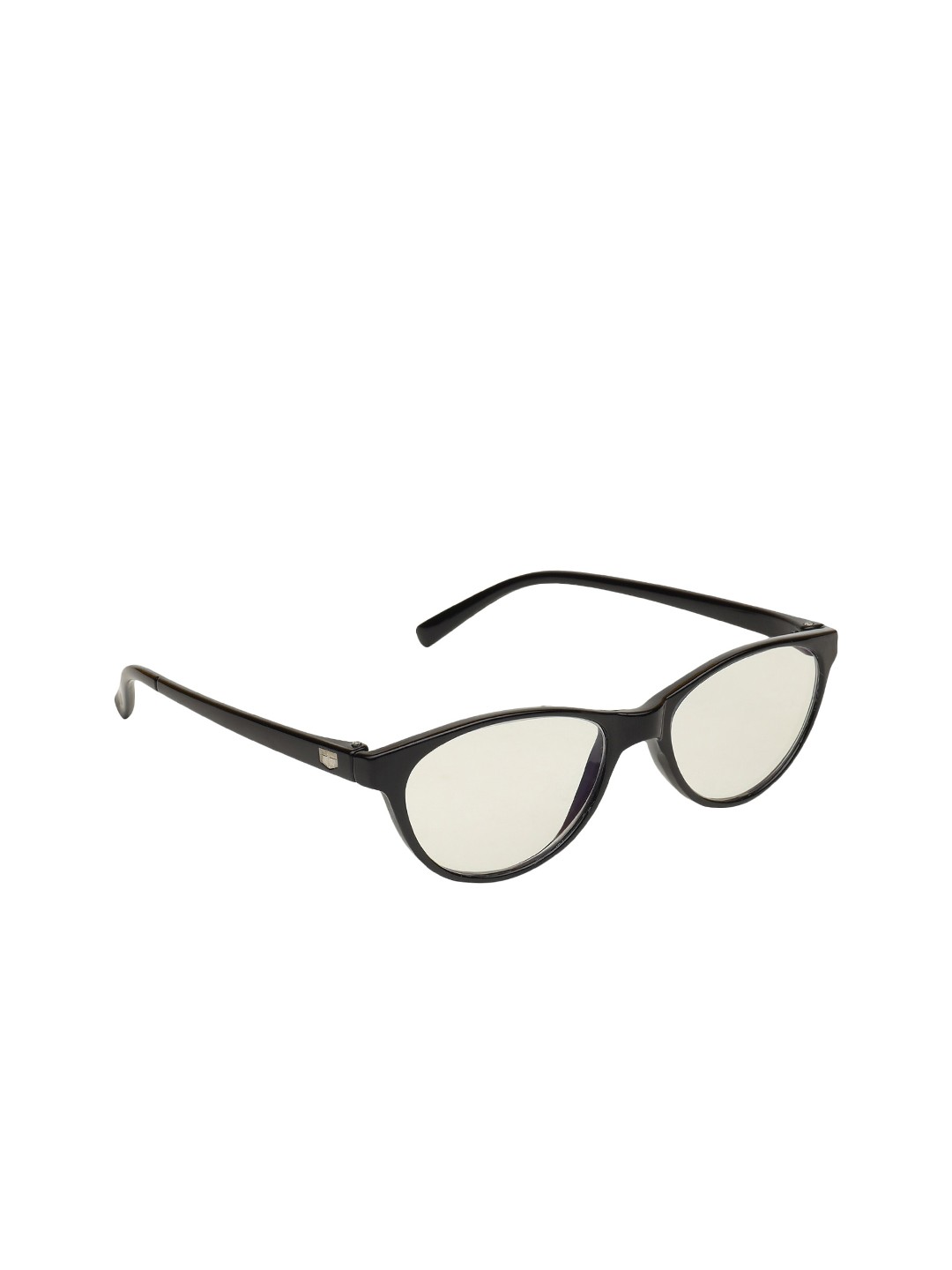 

ALIGATORR Unisex Clear Lens & Black Full Rim Cateye Sunglasses, Na