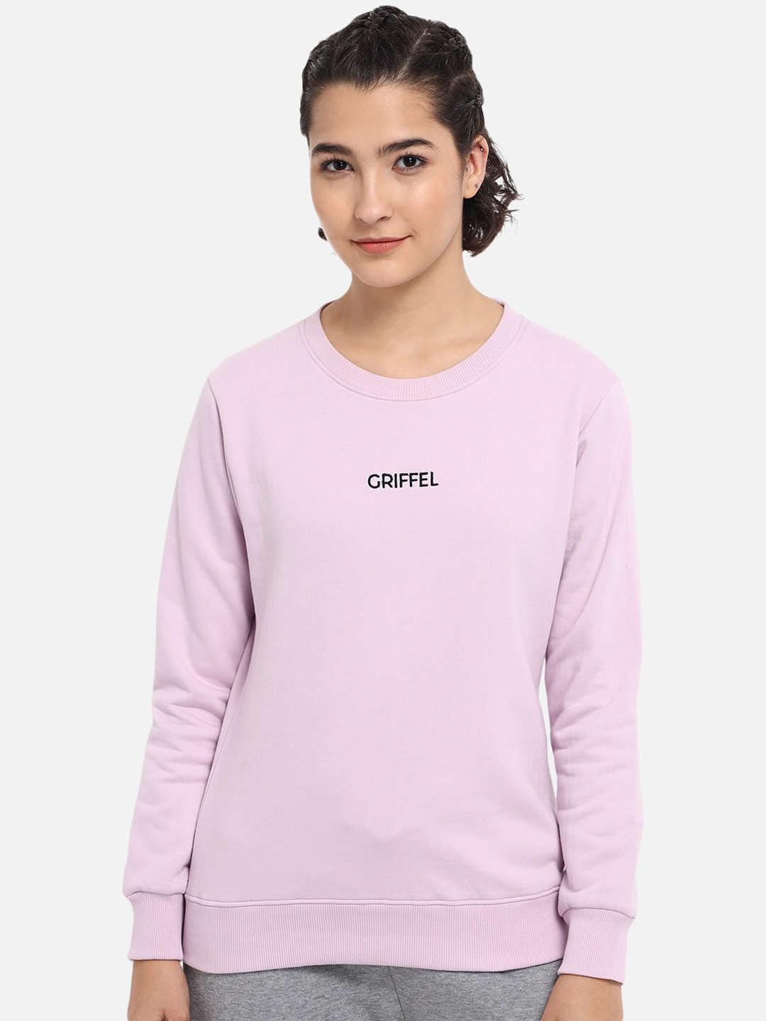 

GRIFFEL Women Purple Sweatshirt