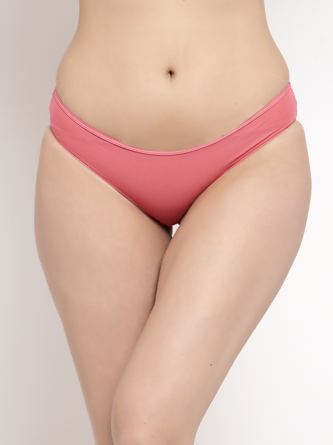 

Prag & Co Women Pink Bikini Solid Briefs