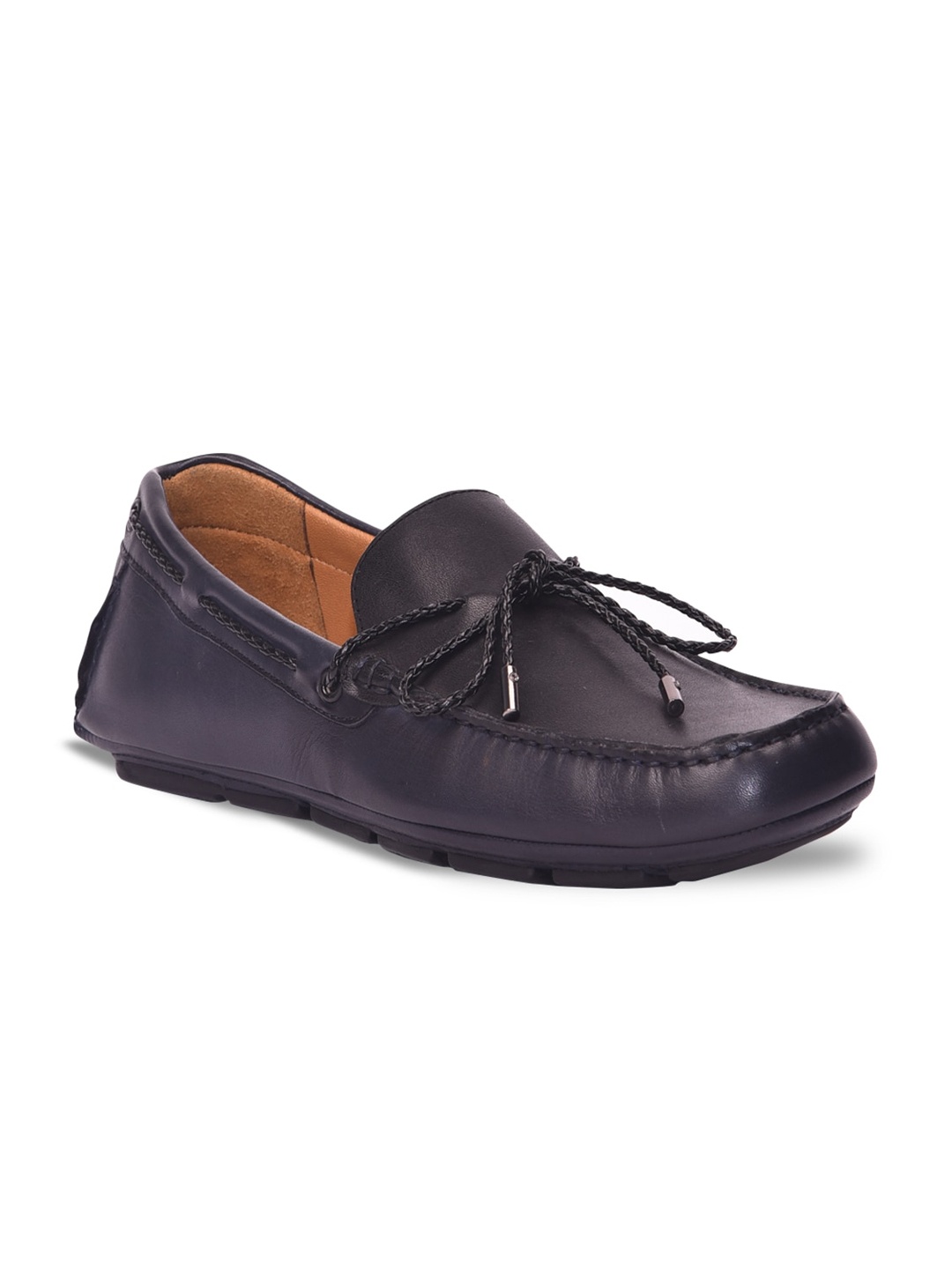

Pavers England Men Navy Blue Leather Loafers