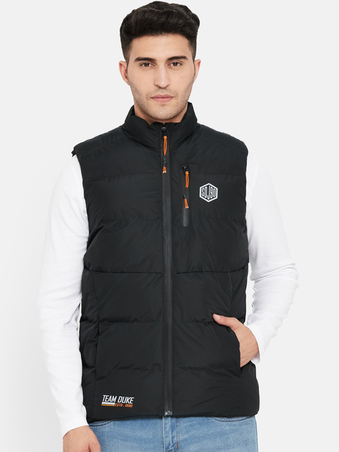 

Duke Men Black Padded Jacket