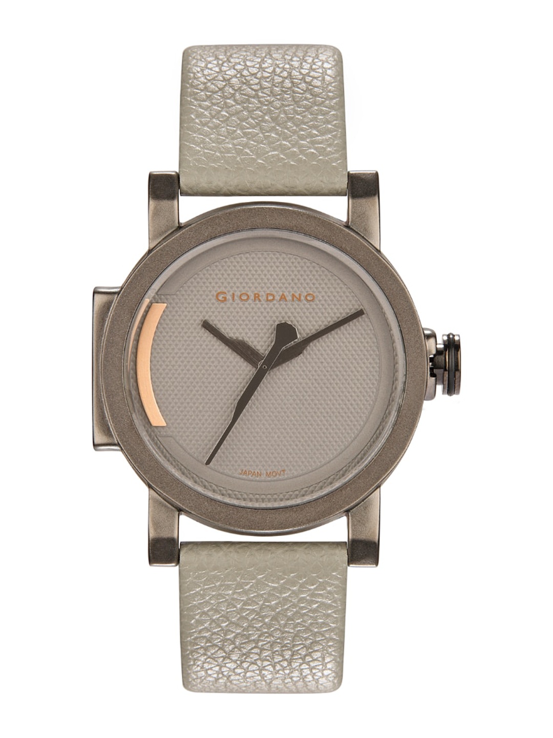 

GIORDANO Men Grey Brass Dial & Grey Leather Straps Analogue Watch GD-4063-04