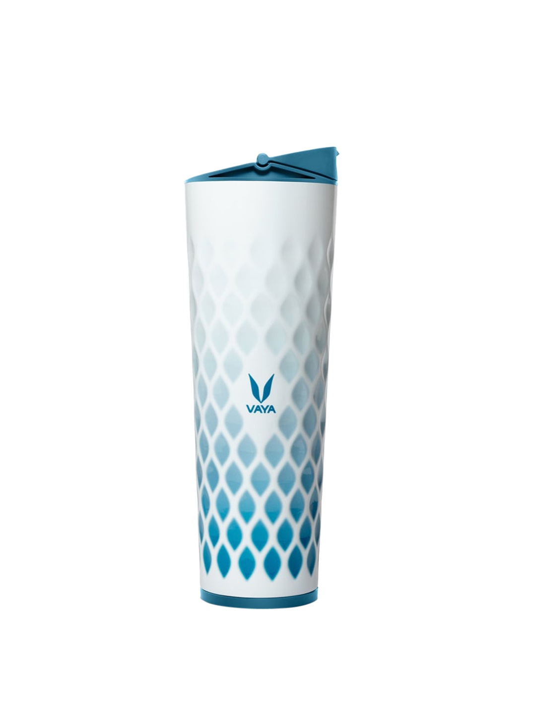 

Vaya Unisex Blue Printed Sipper Lid Vacuum Insulated Water Bottle 600ml