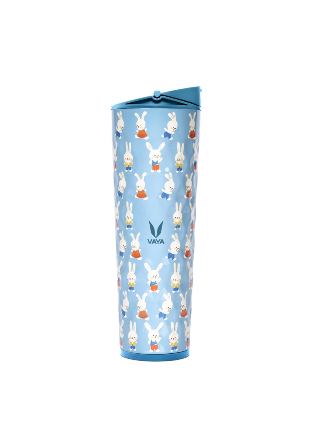 

Vaya Blue & White Printed Sipper Water Bottle 600ml