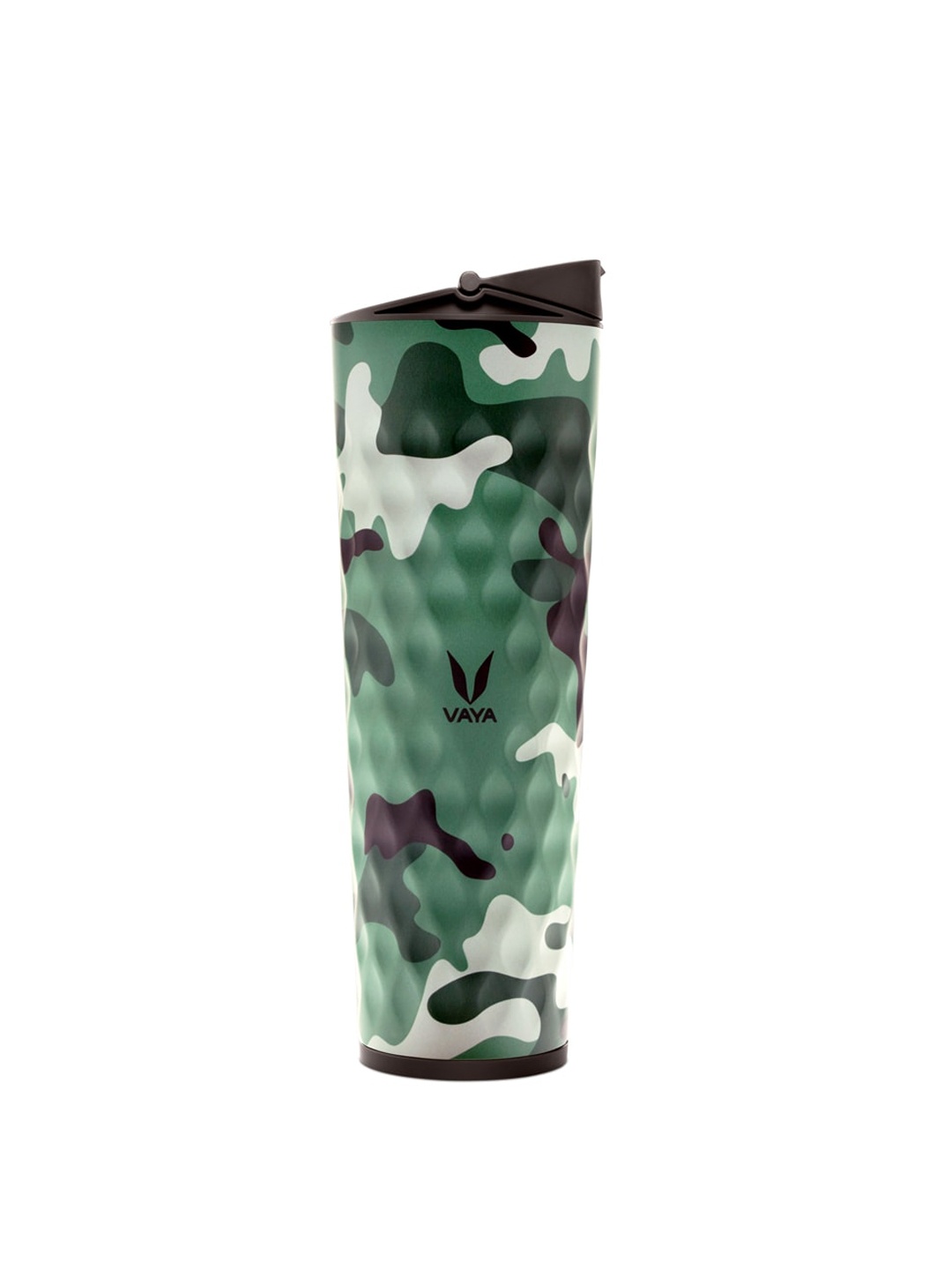 

Vaya Green & Black Camouflage Printed Stainless Steel Water Bottle