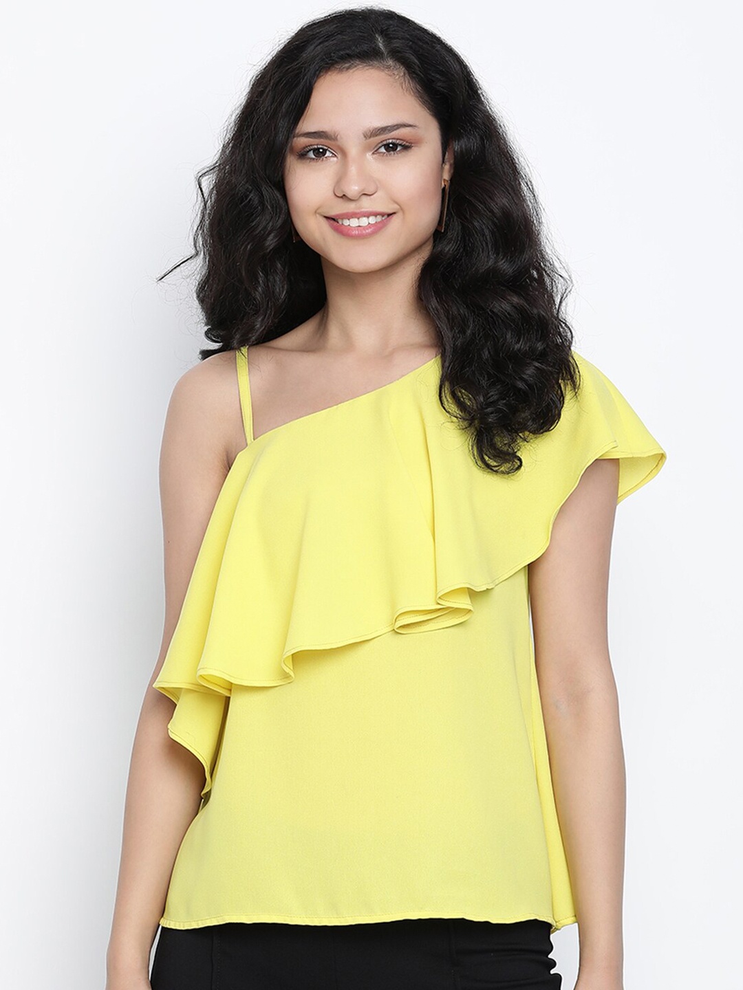 

DRAAX Fashions Yellow Regular Top