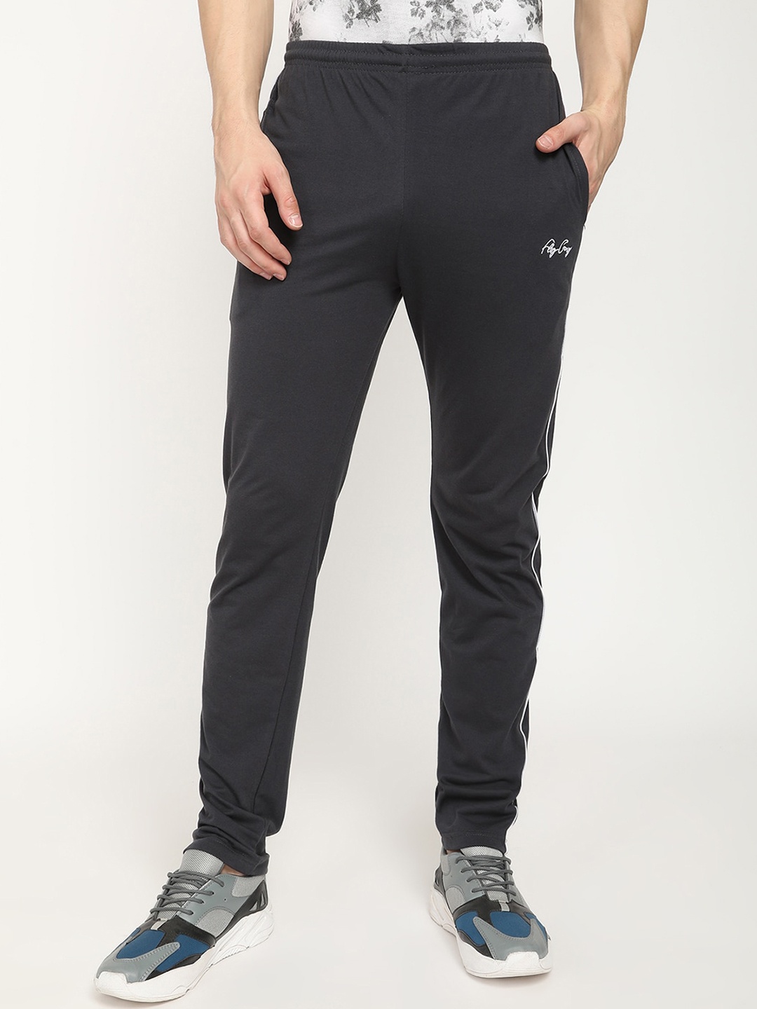 

V2 Value & Variety Men Charcoal Solid Regular Fit Lounge Pants