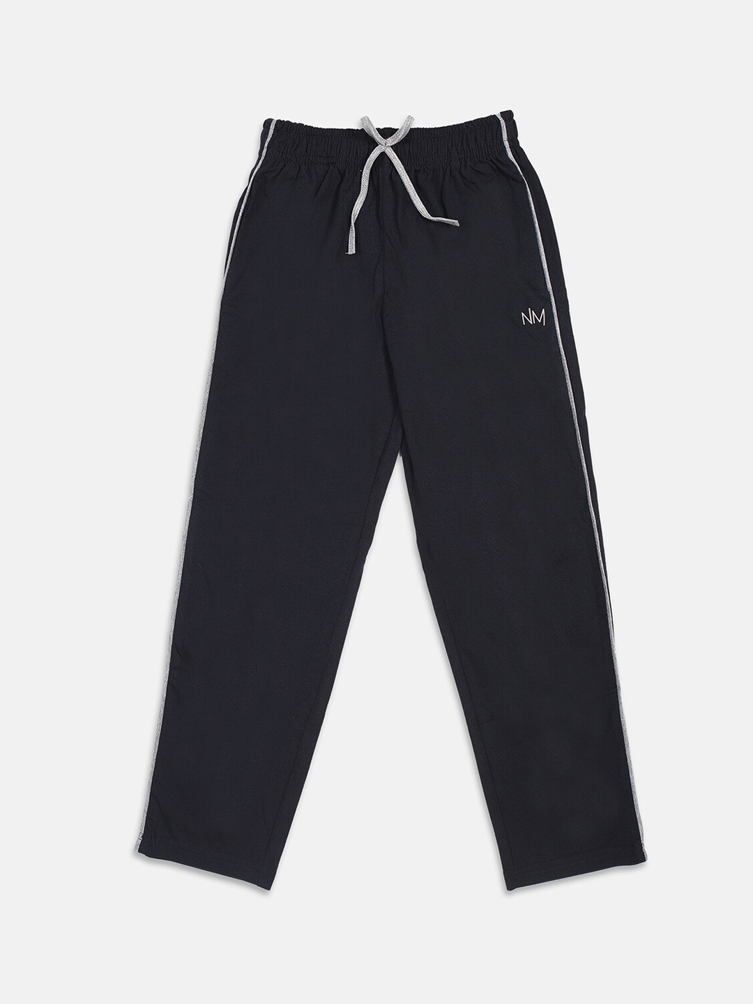 

Nins Moda Girls Navy Blue & Grey Solid Cotton Track Pants