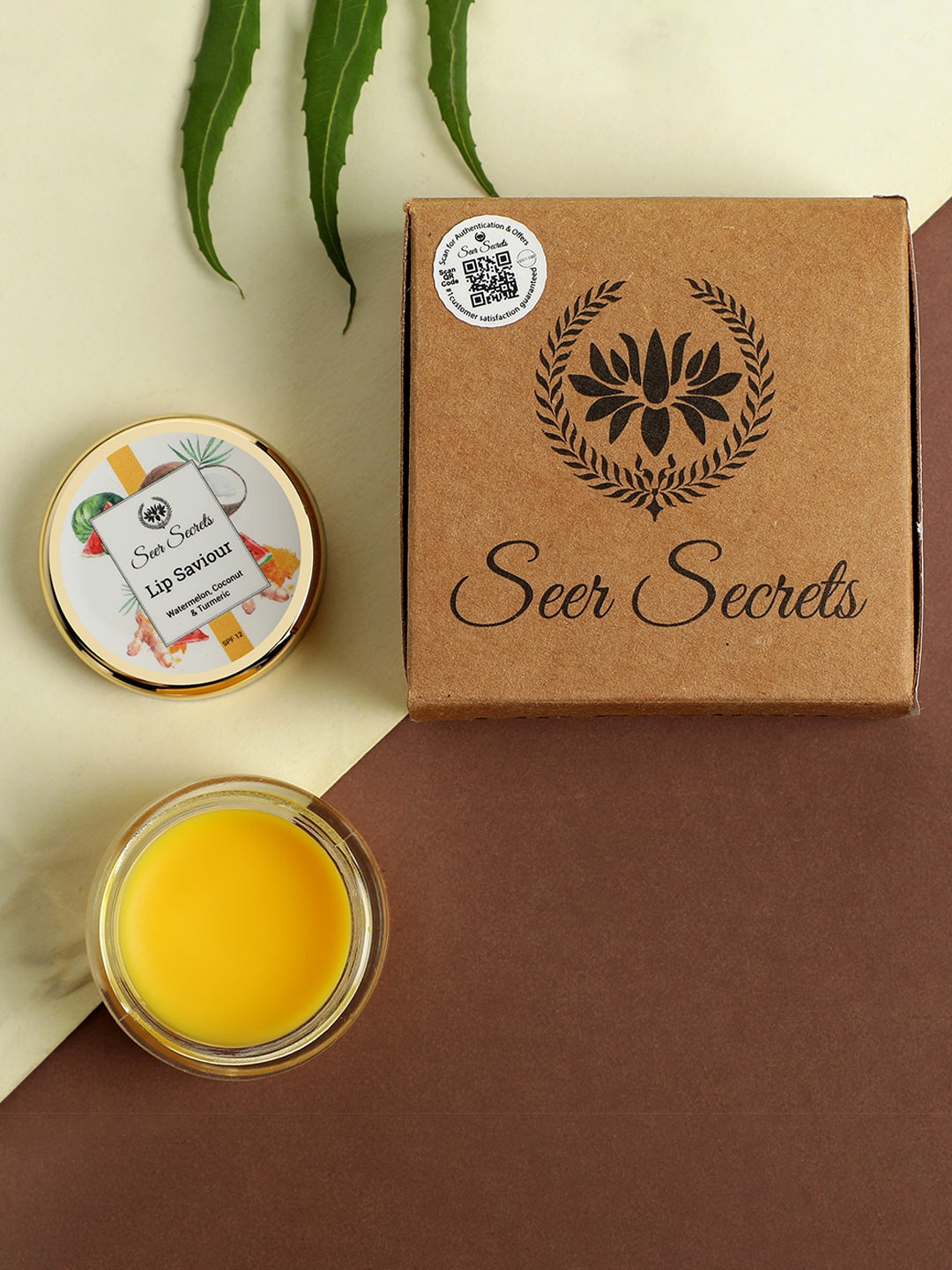 

Seer Secrets Watermelon, Coconut & Turmeric Lip Saviour- For Dry Lips,15g, Yellow