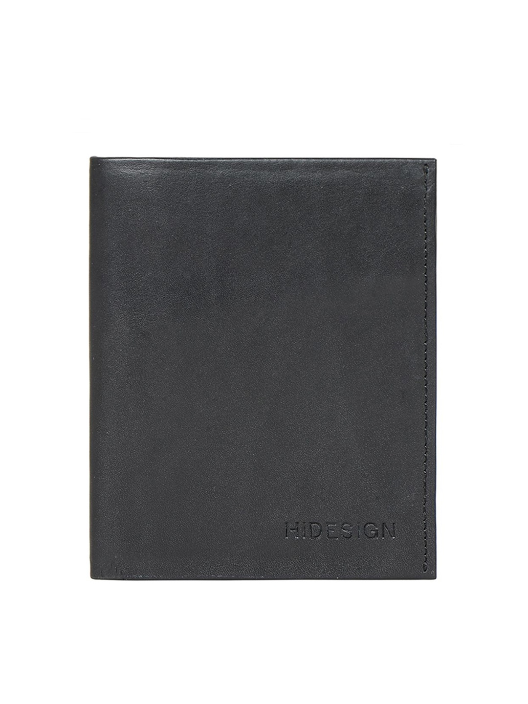

Hidesign Men Black Textured Leather Two Fold Wallet