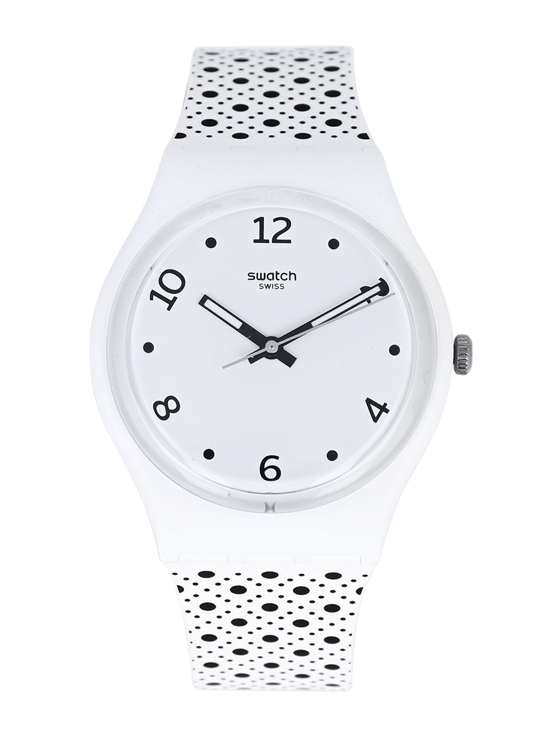 

Swatch Unisex White Dial & White Bracelet Style Straps Water Resistant Analogue Watch SO28Z102