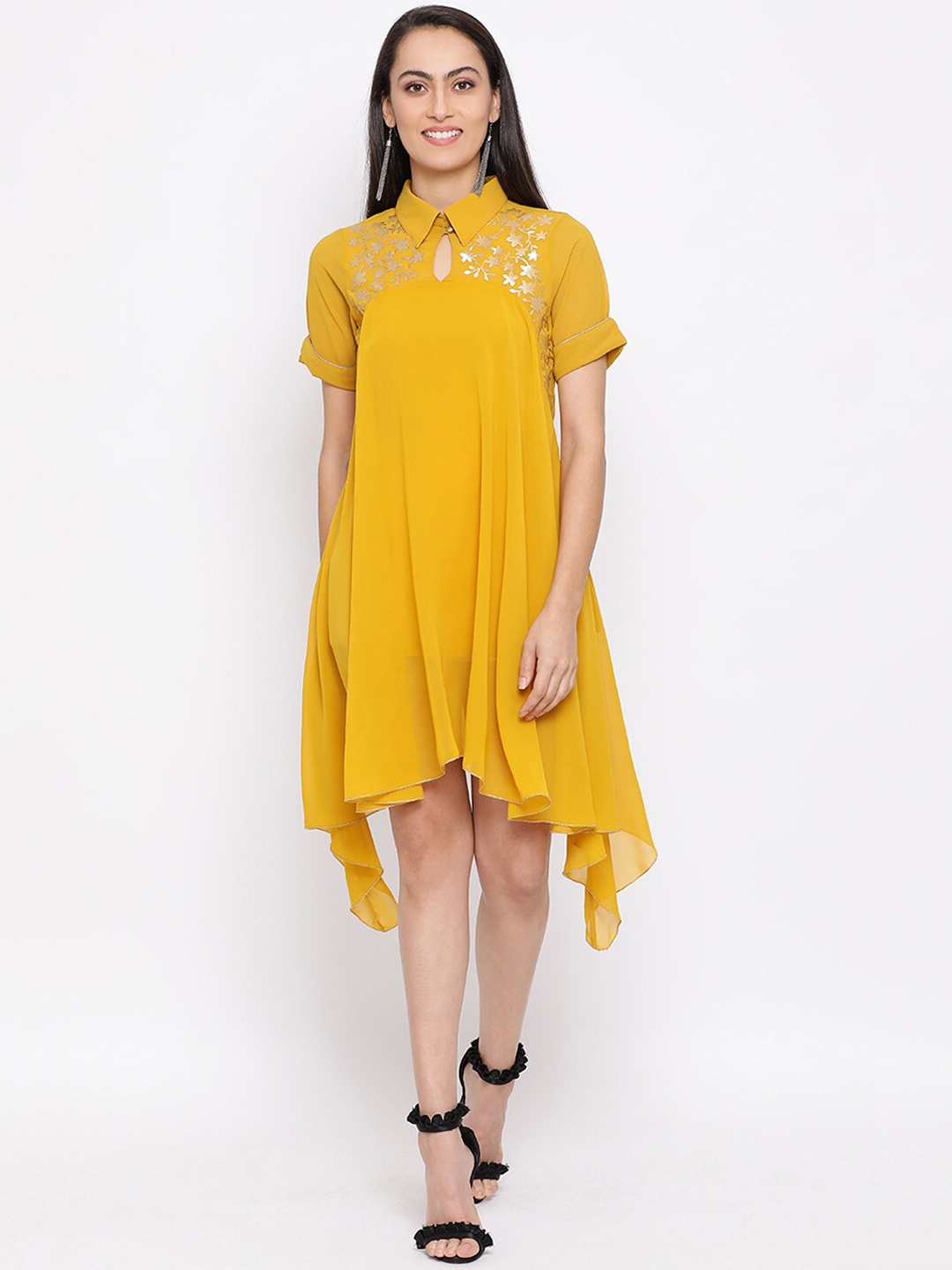 

DRAAX Fashions Yellow Dress