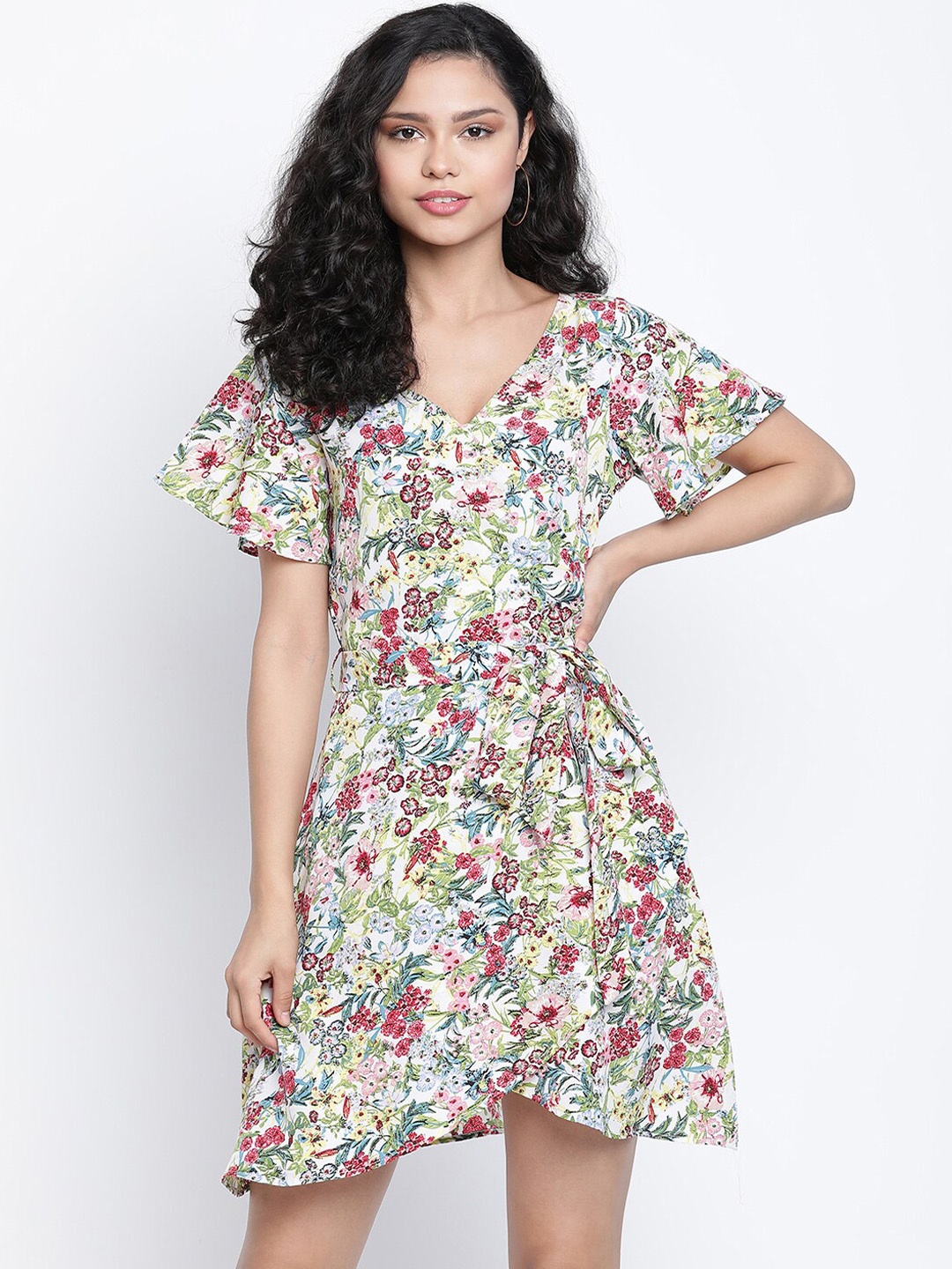 

DRAAX Fashions Multicoloured Floral Dress, Multi