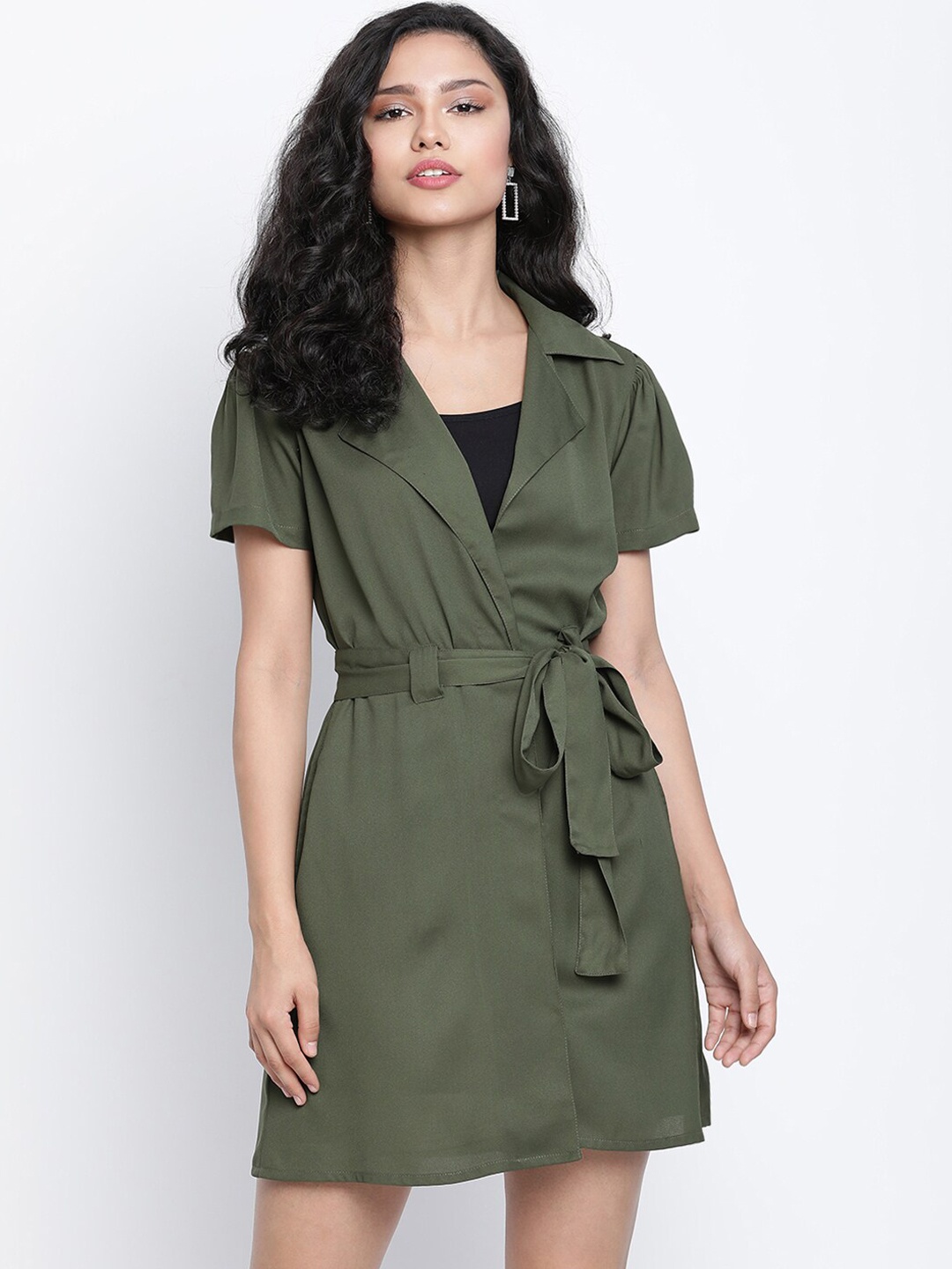 

DRAAX Fashions Olive Green Dress