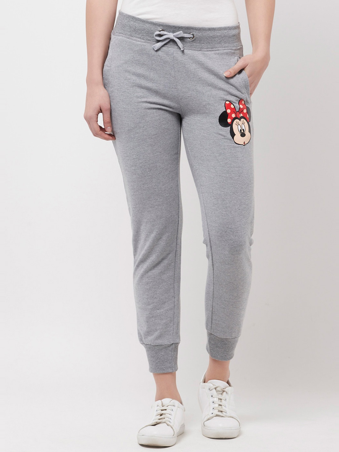 

Free Authority Women Grey Minnie Mouse Featured Printed Cotton Joggers