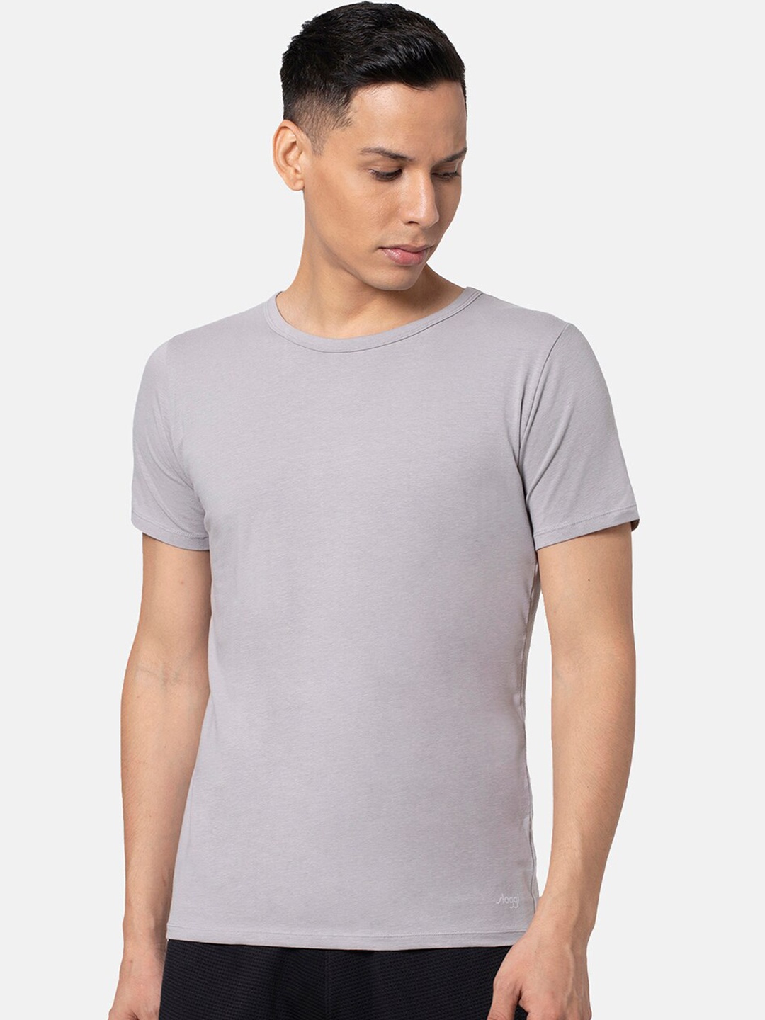 

Sloggi Men Go ABC Super Soft O-Neck Cotton Vest - Pack of 2, Grey