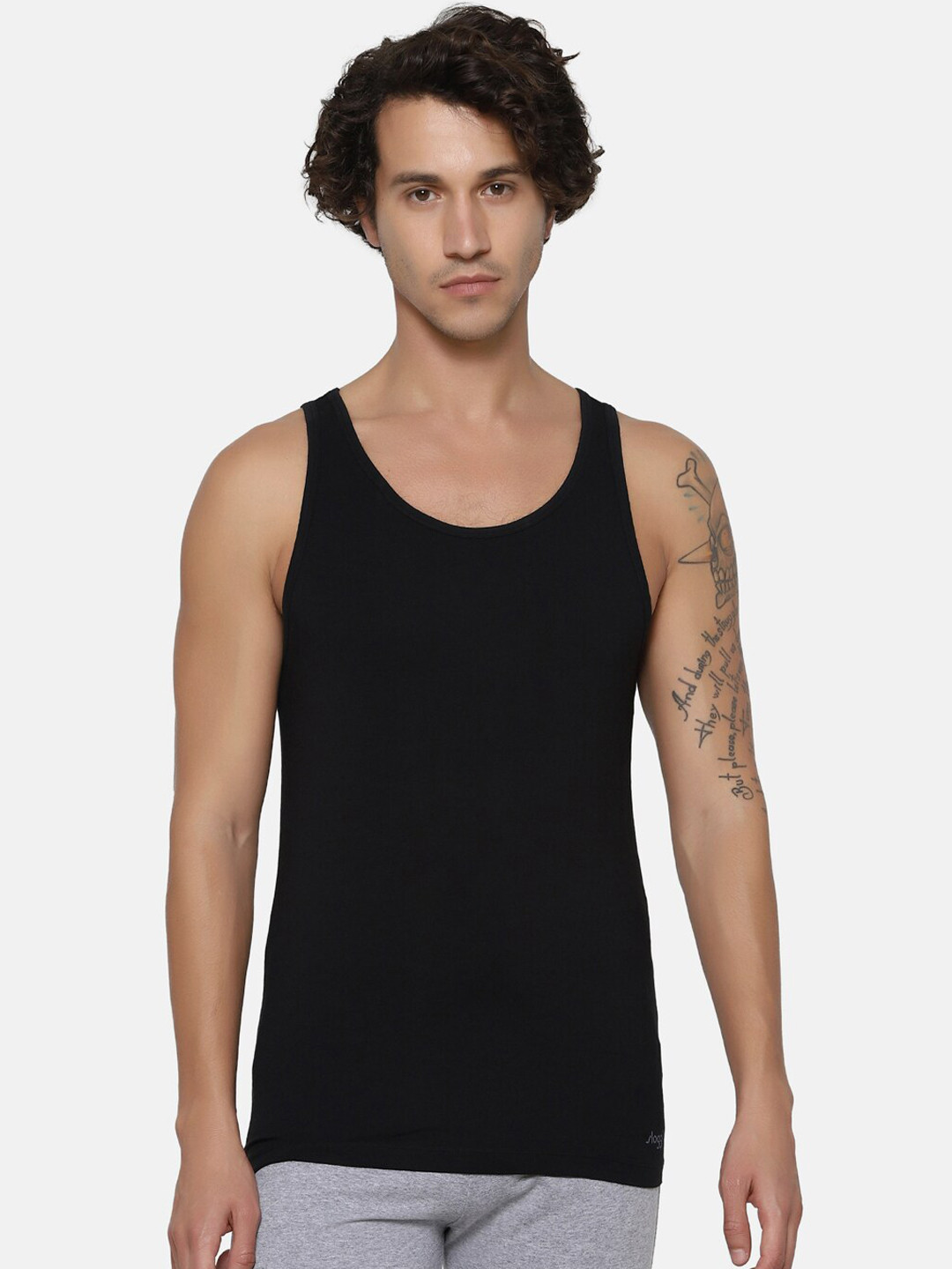

Sloggi Men GO ABC H Cotton Tank Top - Pack of 2, Black