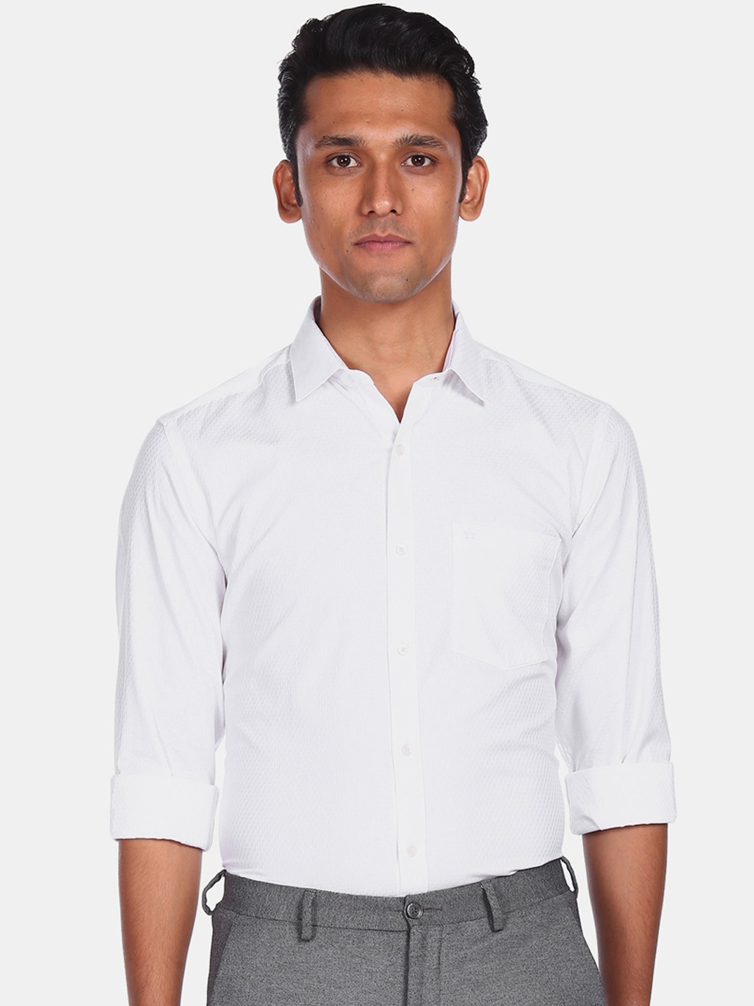 

Arrow Men White Opaque Formal Shirt