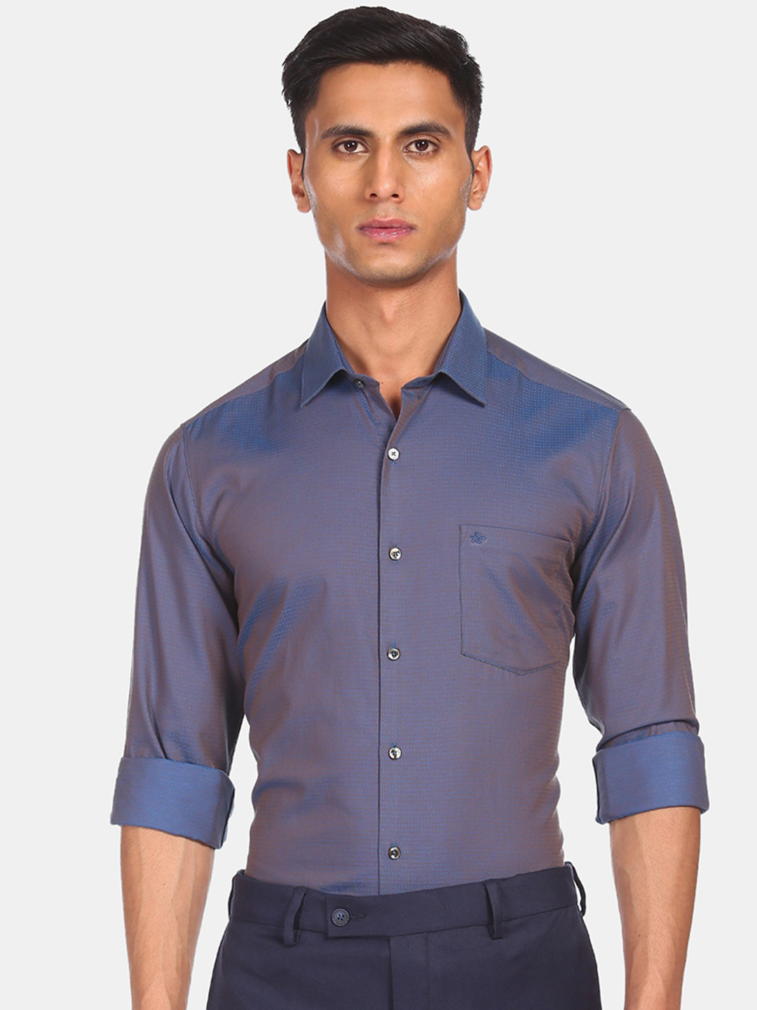 

Arrow Men Blue Opaque Casual Shirt