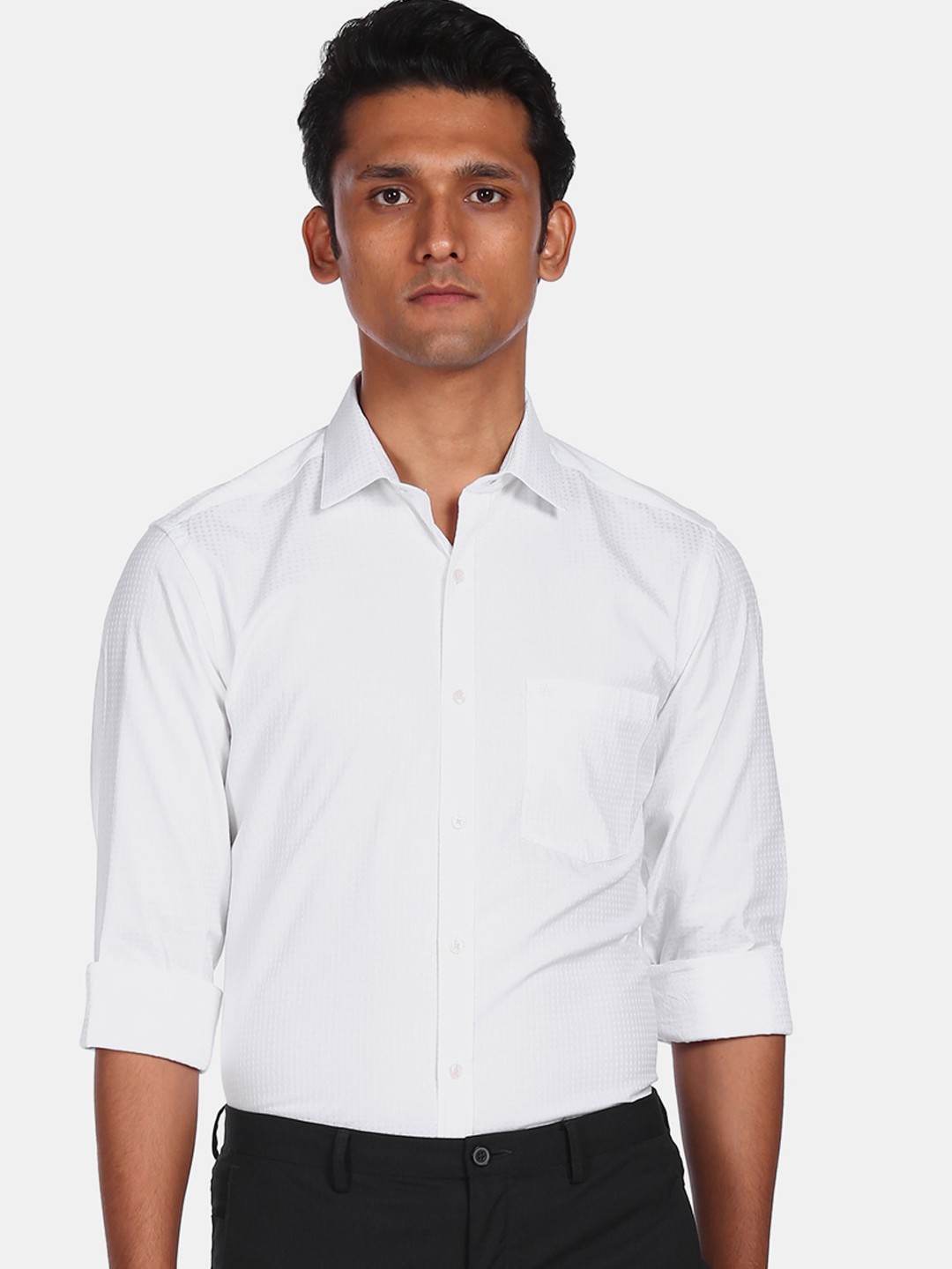 

Arrow Men White Opaque Formal Shirt