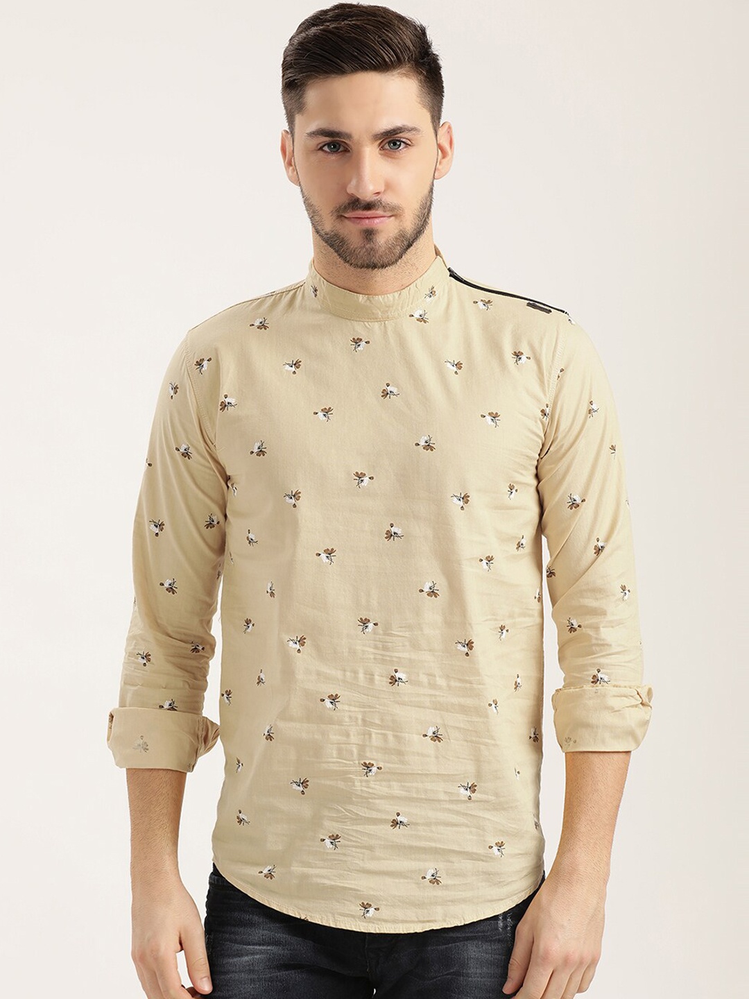 

V2 Value & Variety Men Grey Kurta