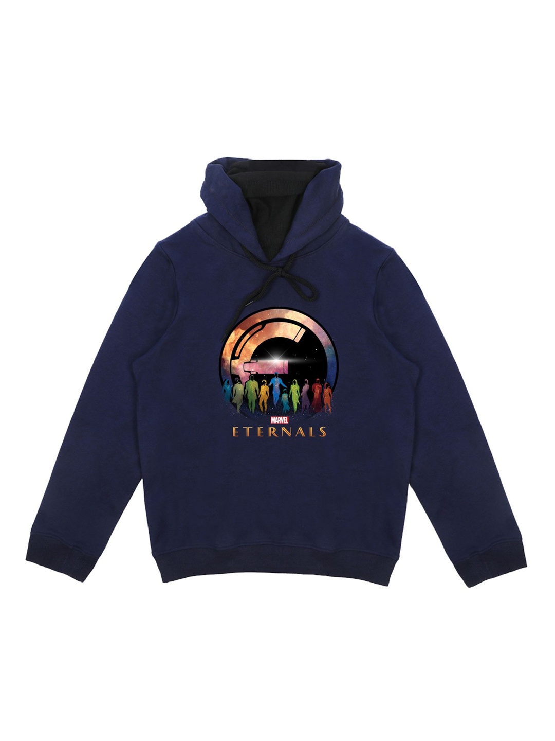 

Marvel by Wear Your Mind Kids Navy Blue Printed Hooded Sweatshirt