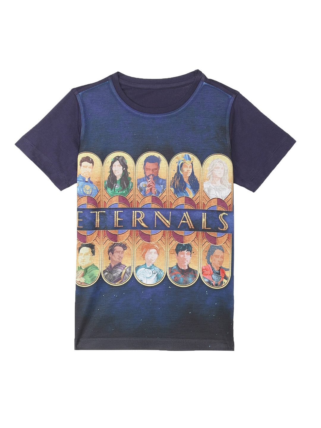 

Marvel by Wear Your Mind Boys Blue Printed T-shirt