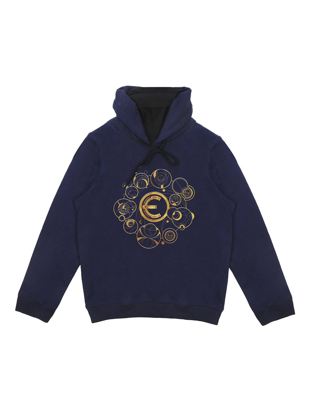 

Marvel by Wear Your Mind Unisex Kids Navy Blue Graphic Printed Hooded Sweatshirt