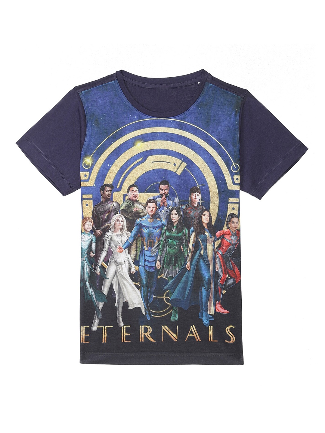 

Marvel by Wear Your Mind Boys Blue & Beige Printed T-shirt