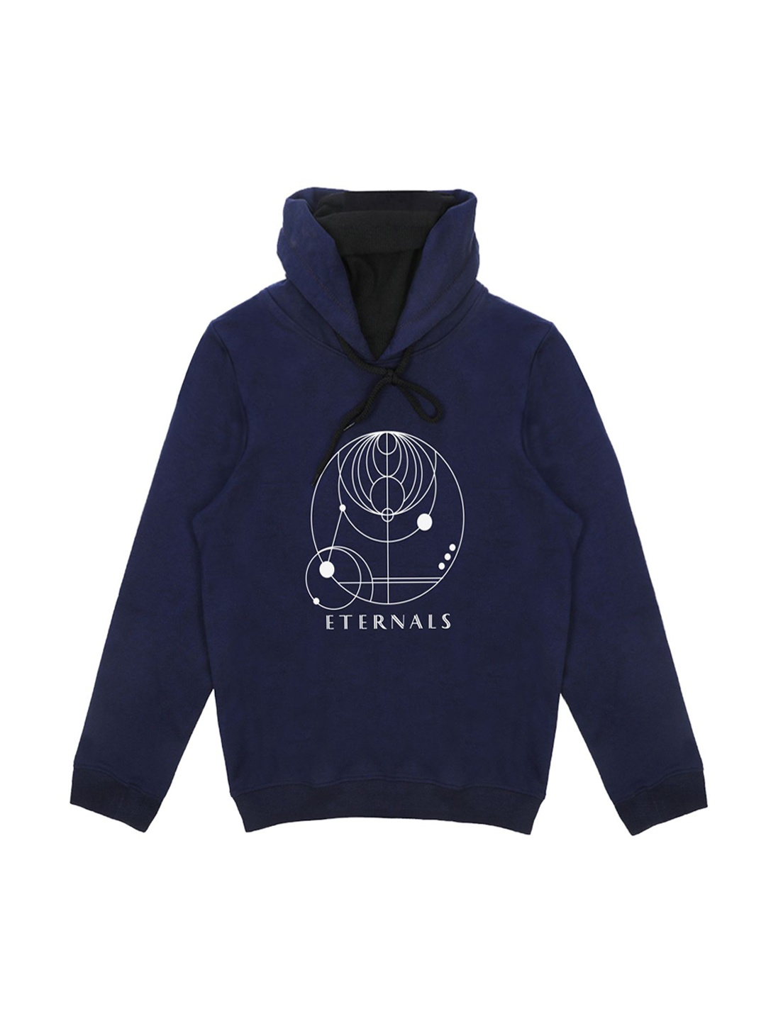 

Marvel by Wear Your Mind Kids Navy Blue Cotton Printed Hooded Sweatshirt
