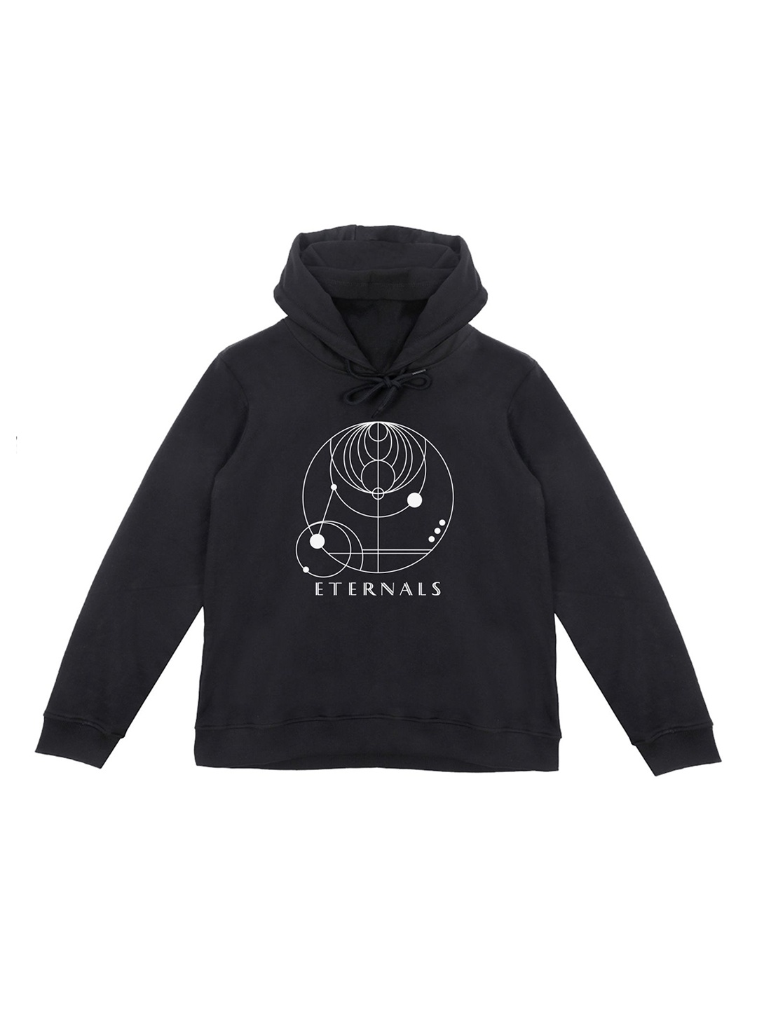 

Marvel by Wear Your Mind Unisex Kids Black Printed Hooded Sweatshirt