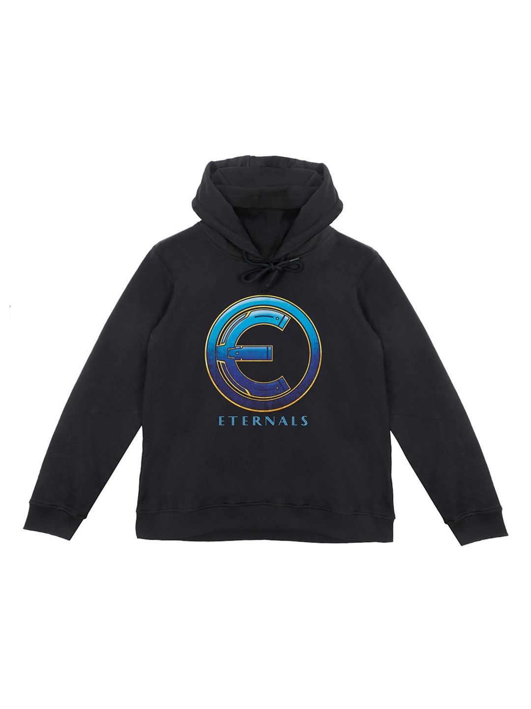 

Marvel by Wear Your Mind Unisex Kids Black Marvel Printed Hooded Sweatshirt