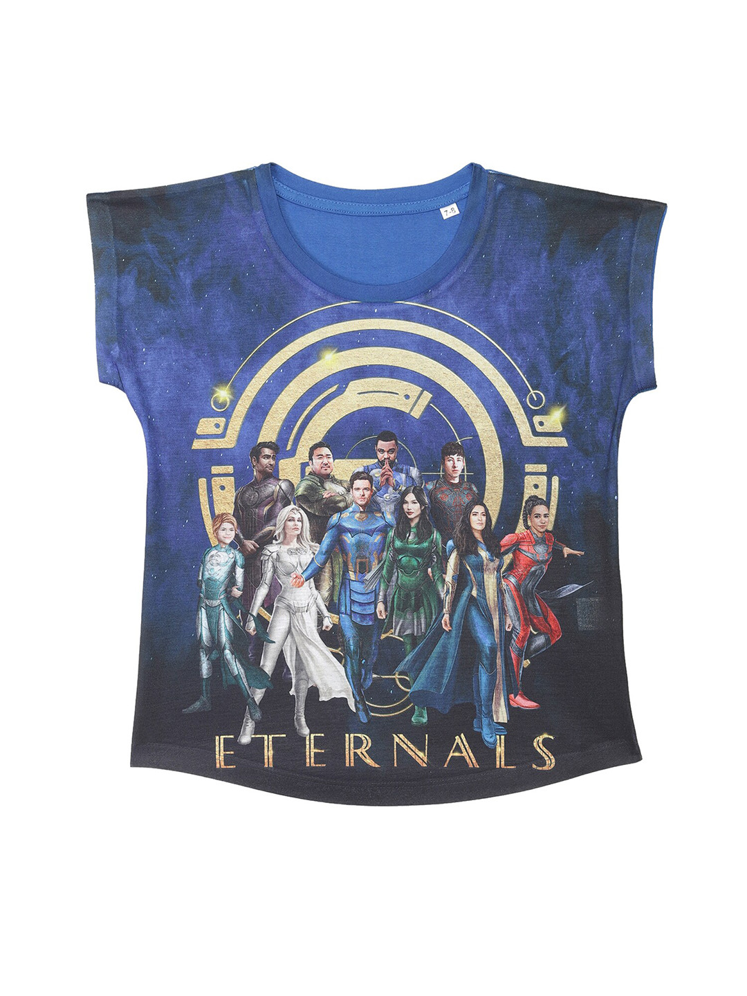 

Marvel by Wear Your Mind Girls Blue Eternals Printed T-shirt
