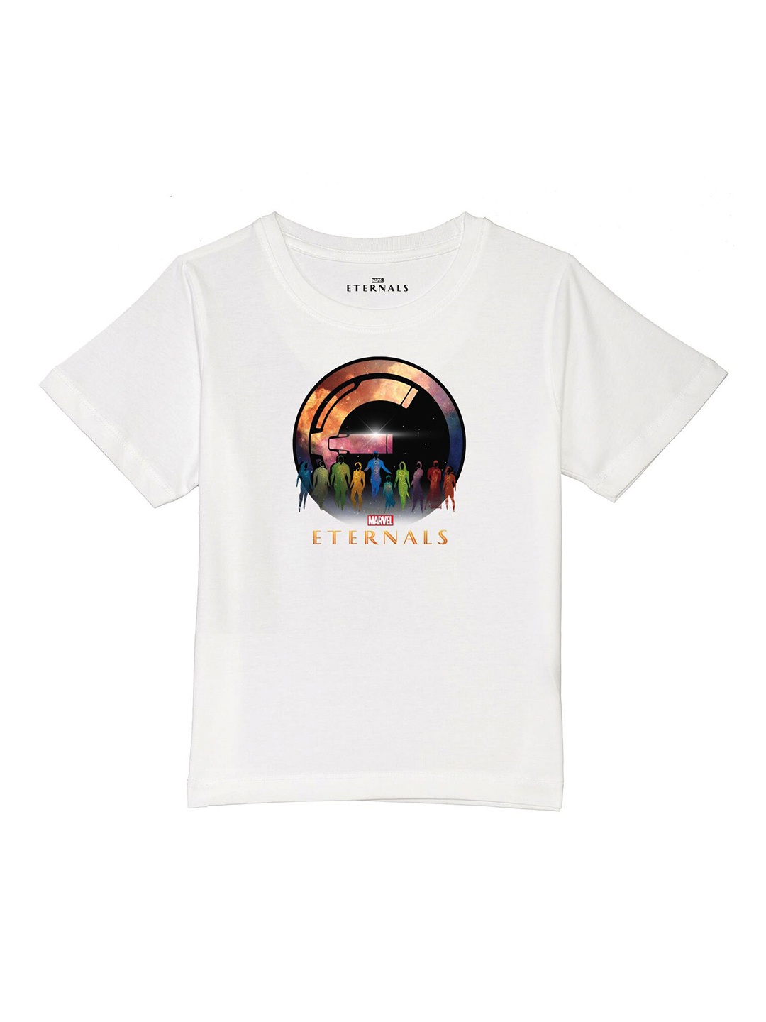 

Marvel by Wear Your Mind Boys White Printed Pure Cotton T-shirt