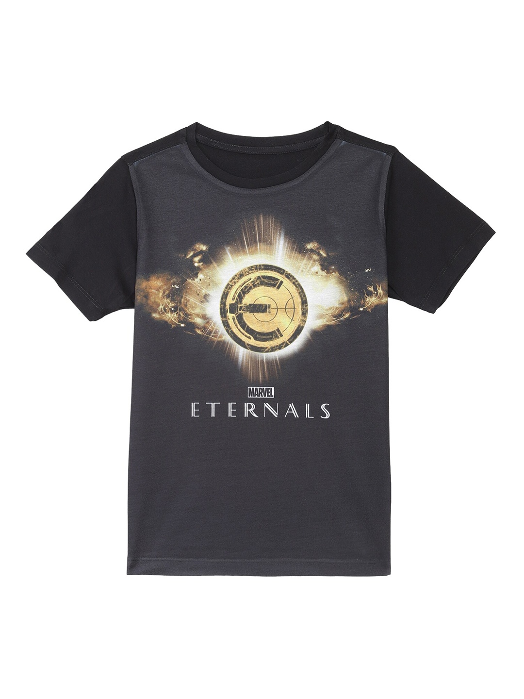 

Marvel by Wear Your Mind Boys Black Eternals Printed T-Shirt