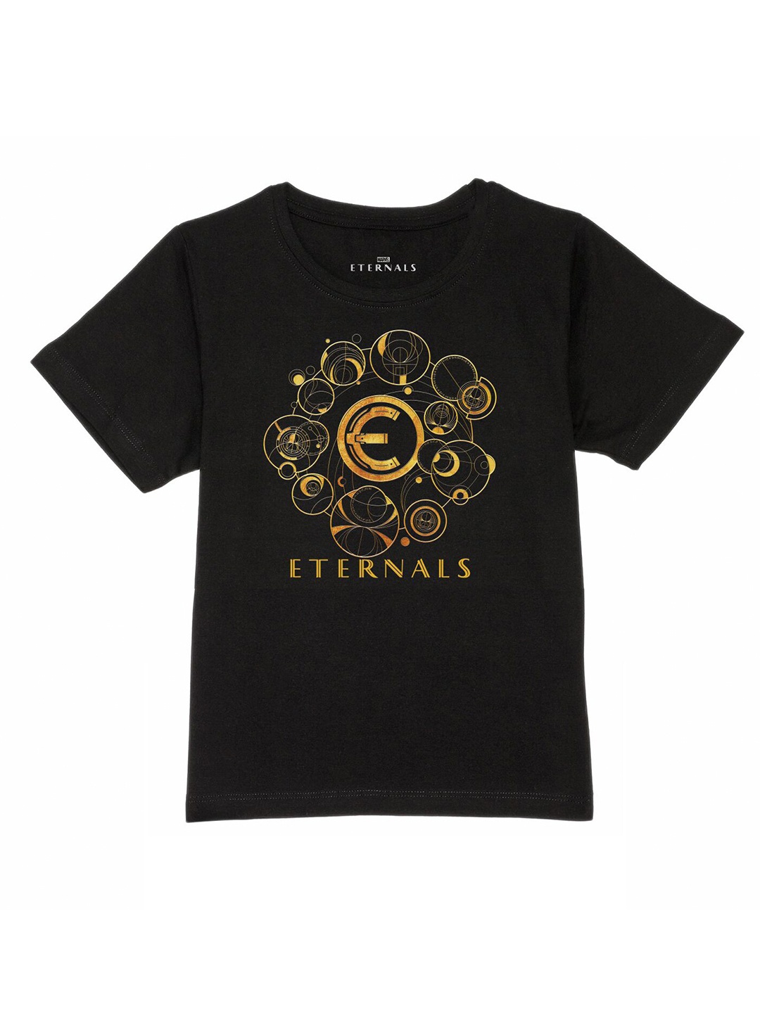 

Marvel by Wear Your Mind Boys Black Printed Pure Cotton T-shirt