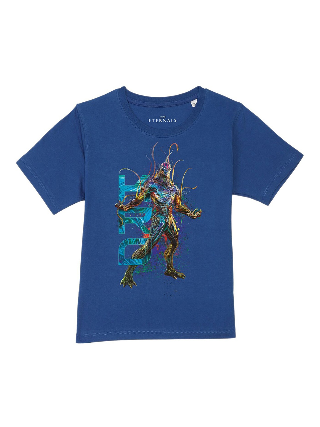 

Marvel by Wear Your Mind Boys Blue Kro Printed Pure Cotton T-shirt