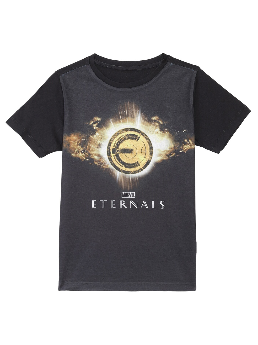

Marvel by Wear Your Mind Boys Black Printed T-shirt